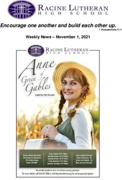 Encourage one another and build each other up - Weekly News - November 1, 2021 - Racine ...