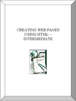 CREATING WEB PAGES USING HTML - INTERMEDIATE