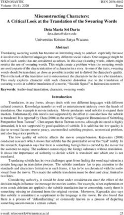 Misconstructing Characters: A Critical Look at the Translation of the Swearing Words