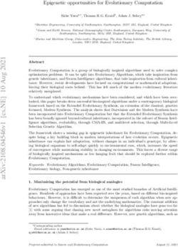 Epigenetic opportunities for Evolutionary Computation - arXiv