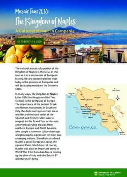 The Kingdom of Naples - Mosaic Tour 2020