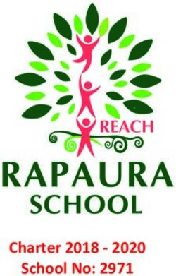 School No: 2971 Charter 2018 2020 - Rapaura School