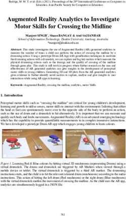 Augmented Reality Analytics to Investigate Motor Skills for Crossing the Midline