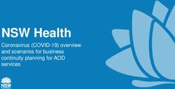 NSW Health Coronavirus (COVID-19) overview and scenarios for business continuity planning for AOD services - NADA