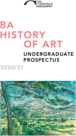 BA HISTORY OF ART UNDERGR ADUATE PROSPEC TUS - Courtauld Institute of Art