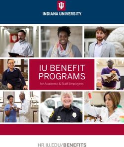 IU BENEFIT PROGRAMS - INDIANA UNIVERSITY - HR.IU.EDU/BENEFITS