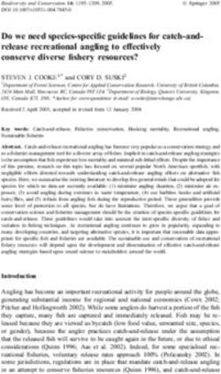 Do we need species-specific guidelines for catch-and-release recreational angling to effectively conserve diverse fishery resources?