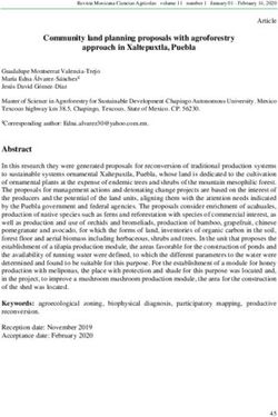 Community land planning proposals with agroforestry approach in Xaltepuxtla, Puebla