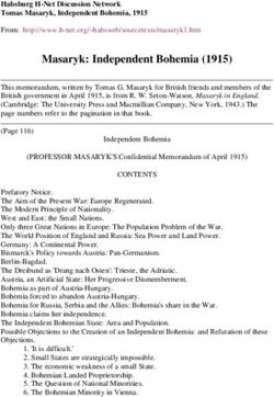 Masaryk: Independent Bohemia (1915)