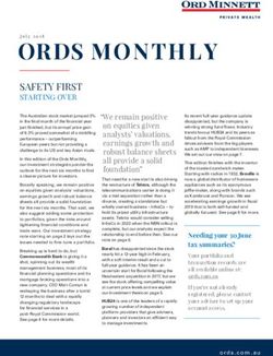 ORDS MONTHLY SAFETY FIRST - STARTING OVER - Ord Minnett