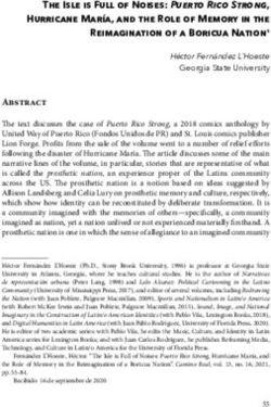 The Isle is Full of Noises: Puerto Rico Strong, Hurricane Mar&iacute;a, and the Role of Memory in the Reimagination of a Boricua Nation1