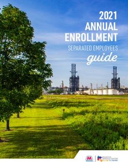 Guide 2021 ANNUAL ENROLLMENT - Separated Employees