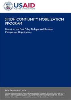 SINDH COMMUNITY MOBILIZATION PROGRAM - Report on the First Policy Dialogue on Education Management Organizations