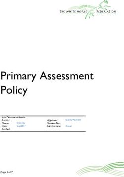 Primary Assessment Policy - The White Horse Federation.