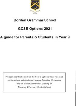 Borden Grammar School GCSE Options 2021 A guide for Parents & Students in Year 9 - Borden Grammar ...
