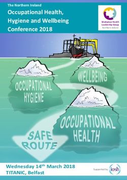 Occupational Health, Hygiene and Wellbeing Conference 2018 - The Northern Ireland