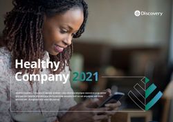 Healthy Company 2021 - Discovery