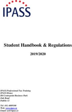 Student Handbook & Regulations 2019/2020 - IPASS