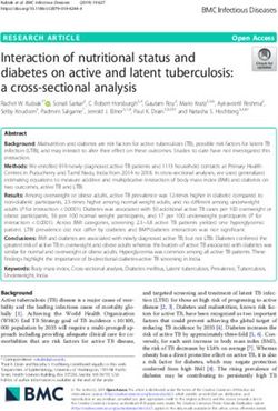 Interaction of nutritional status and diabetes on active and latent tuberculosis: a cross-sectional analysis - BMC Infectious Diseases