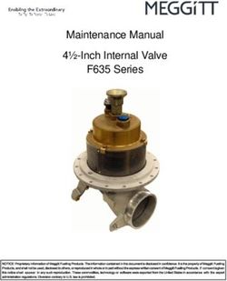 Maintenance Manual 4 -Inch Internal Valve F635 Series