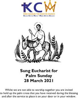 Sung Eucharist for Palm Sunday 28 March 2021 - Whilst we are not able to worship together you are invited to hold up the palm cross that you have ...