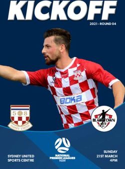 KICKOFF - SUNDAY 21ST MARCH 2021 - ROUND 04