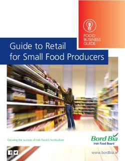 Guide to Retail for Small Food Producers - Food Business Guide - Bord Bia Vantage