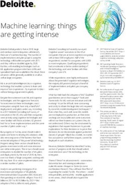 Machine learning: things are getting intense - Deloitte