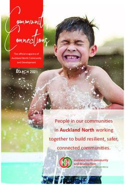 Community Connections - in Auckland North working People in our communities together to build resilient, safer, ANCAD's