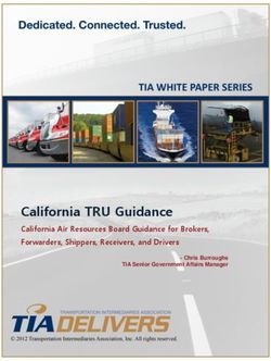 California TRU Guidance - California Air Resources Board Guidance for Brokers, Forwarders, Shippers, Receivers, and Drivers