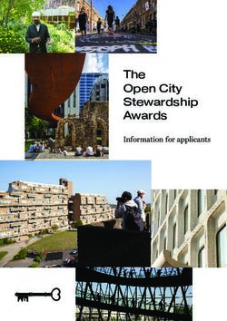 The Open City Stewardship Awards - Information for applicants