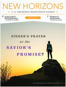 NEW HORIZONS - The Orthodox Presbyterian Church
