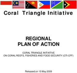REGIONAL PLAN OF ACTION - Coral Triangle Initiative CORAL TRIANGLE INITIATIVE ON CORAL REEFS, FISHERIES AND FOOD SECURITY (CTI-CFF)