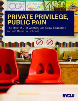 PRIVATE PRIVILEGE, PUBLIC PAIN - The Rise of 21st Century Jim Crow Education in East Ramapo Schools - New York Civil Liberties ...