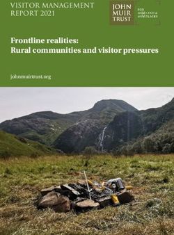 Frontline realities: Rural communities and visitor pressures - VISITOR MANAGEMENT REPORT 2021 - John Muir Trust