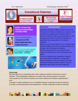Gestational Diabetes - FOGSI