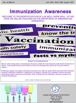Immunization Awareness - City of Mission