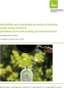 Availability and sustainable provision of biofuels under Annex IX Part B (biodiesel from used cooking oil and animal fat)