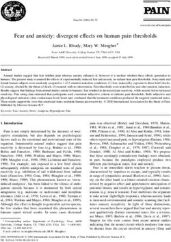 Fear and anxiety: divergent effects on human pain thresholds
