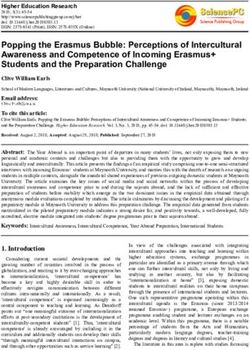 Popping the Erasmus Bubble: Perceptions of Intercultural Awareness and Competence of Incoming Erasmus+ Students and the Preparation Challenge ...