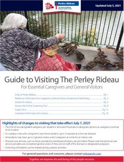 Guide to Visiting The Perley Rideau - For Essential Caregivers and General Visitors - The Perley and Rideau ...