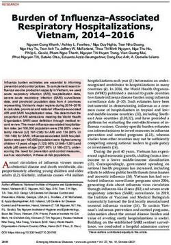 Burden of Infl uenza-Associated Respiratory Hospitalizations, Vietnam, 2014-2016