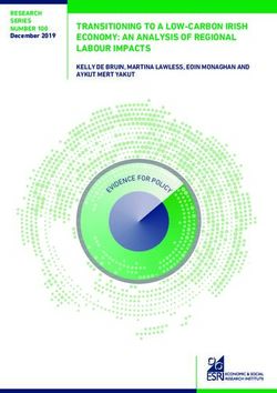 TRANSITIONING TO A LOW-CARBON IRISH ECONOMY: AN ANALYSIS OF REGIONAL LABOUR IMPACTS - EVI D