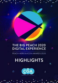 HIGHLIGHTS THE BIG PEACH 2020 DIGITAL EXPERIENCE - PEACH HERO & ICON AWARDS 2020 - CGA