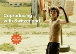Coproducing with Switzerland - 20-40% Refund on Swiss expenses - Cinéforom