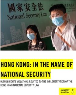 HONG KONG: IN THE NAME OF NATIONAL SECURITY - HUMAN RIGHTS VIOLATIONS RELATED TO THE IMPLEMENTATION OF THE HONG KONG NATIONAL SECURITY LAW