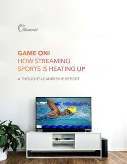 GAME ON! HOW STREAMING SPORTS IS HEATING UP A THOUGHT-LEADERSHIP REPORT - Akamai