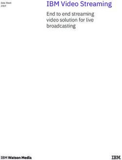 IBM Video Streaming End to end streaming video solution for live broadcasting