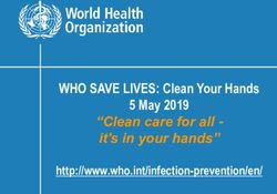 WHO SAVE LIVES: Clean Your Hands 5 May 2019 - "Clean care for all - it's in your hands" - World Health Organization
