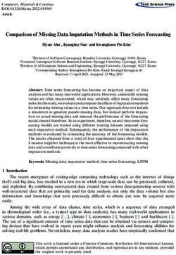 Comparison of Missing Data Imputation Methods in Time Series Forecasting